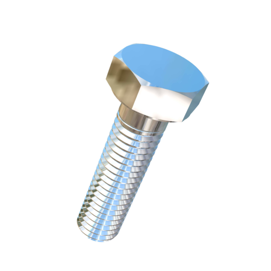 Titanium M8-1.25 Pitch X 30mm Allied Titanium Hex Head Bolt (No Dimple) with 25mm of threads